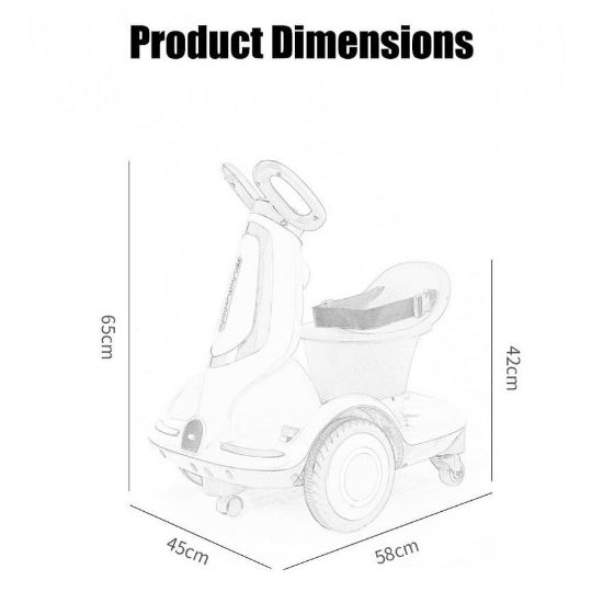 صورة  سكوتر كهربائي للاطفال - سكوتر اطفال كهرب بقوة 6V لون ازرق